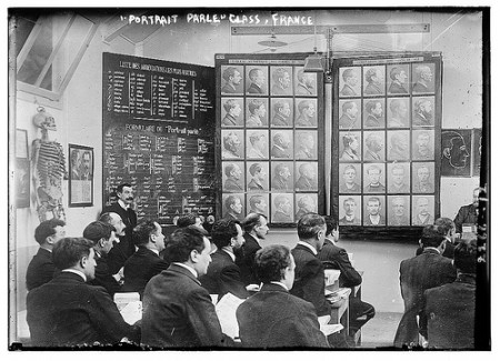 "Portrait Parle" class, France (Bertillon method, ca. 1910-1915)