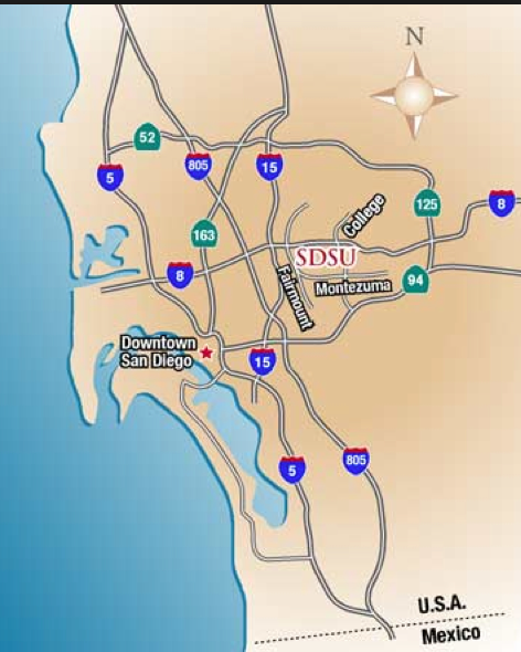 sdsu local map