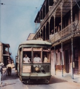 Last day of service, Desire streetcar line, 1948 Desire streetcar